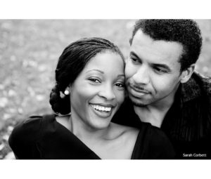 B&W Photo of Happy Couple by Sarah Corbett - Printed by Diversified Lab
