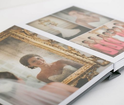 Wedding Photo Spread in Gemstone Album from Diversified Lab